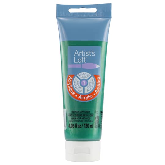 Michaels, 4oz. Metallic Acrylic Paint by Artist's Loft™ – Category: Open Stock Acrylic Paint